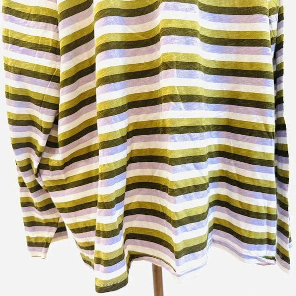 New SONOMA Women Long Sleeve Pullover Striped The Everyday Tee Shirt Top Size 4X - Picture 8 of 10